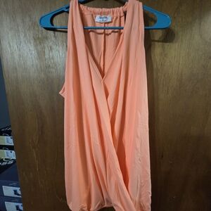 Zenana Coral Sleeveless Blouse